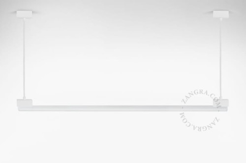 BRUNO white linear hanging lamp, w.001 - Zangra