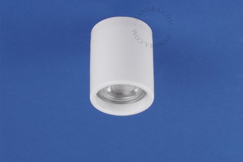 AGLAE bílé porcelánové přisazené bodové svítidlo, Ø 6 cm - Zangra
