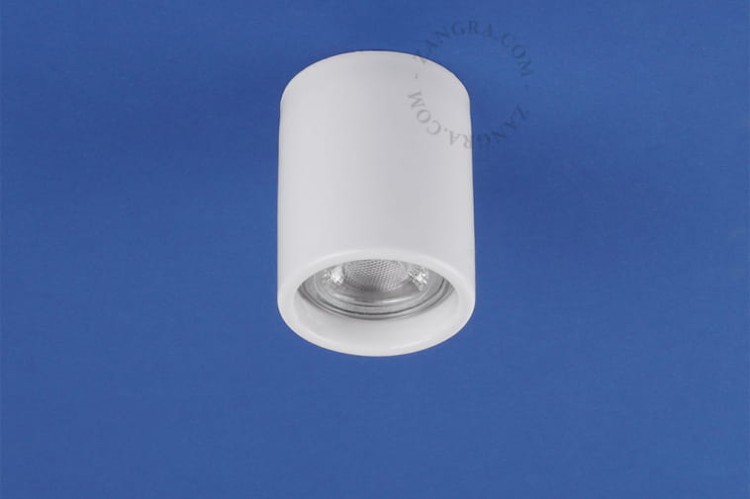 AGLAE bílé porcelánové přisazené bodové svítidlo, Ø 6 cm - Zangra
