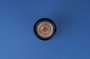 Czarny porcelanowy reflektor natynkowy AGLAE, Ø 6 cm, aglae.b - Zangra