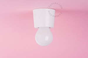 White porcelain lamp ANNIE - Zangra