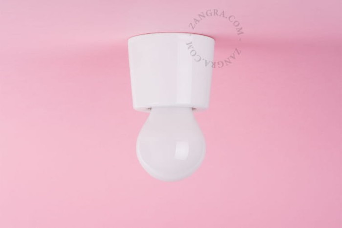Bílá porcelánová lampa ANNIE - Zangra