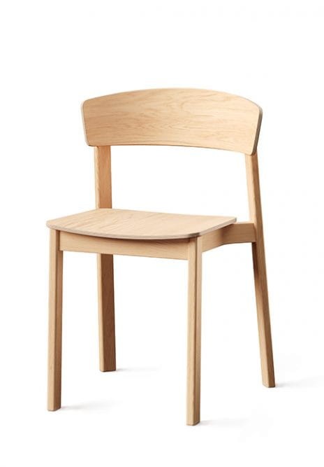 NORD chair, oak, upholstered seat + backrest - Fameg