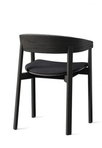 NORD armchair, oak, upholstered seat + backrest - Fameg