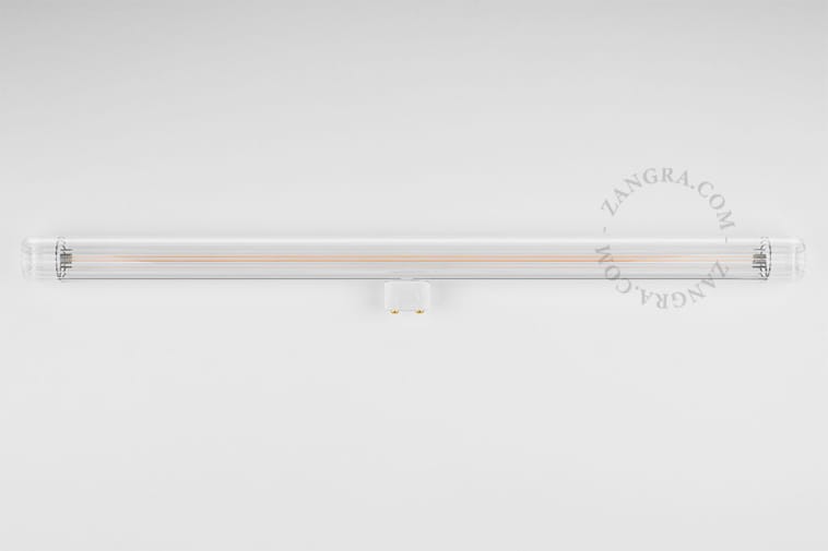 S14d LED-Glühbirne 50 cm, geripptes Glas - Zangra