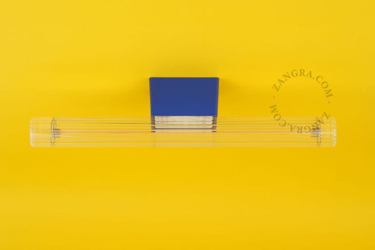 S14d LED bulb 30 cm, ribbed glass - Zangra