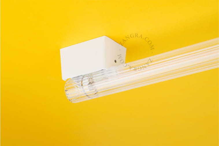 S14s LED bulb 100 cm, ribbed glass - Zangra