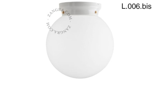 Art Deco white porcelain lamp CHAELLA L.006.bis - Zangra
