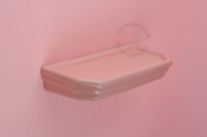 Mała półka porcelanowa różowa belle.p - Zangra