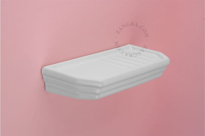 Small white porcelain shelf belle.w - Zangra