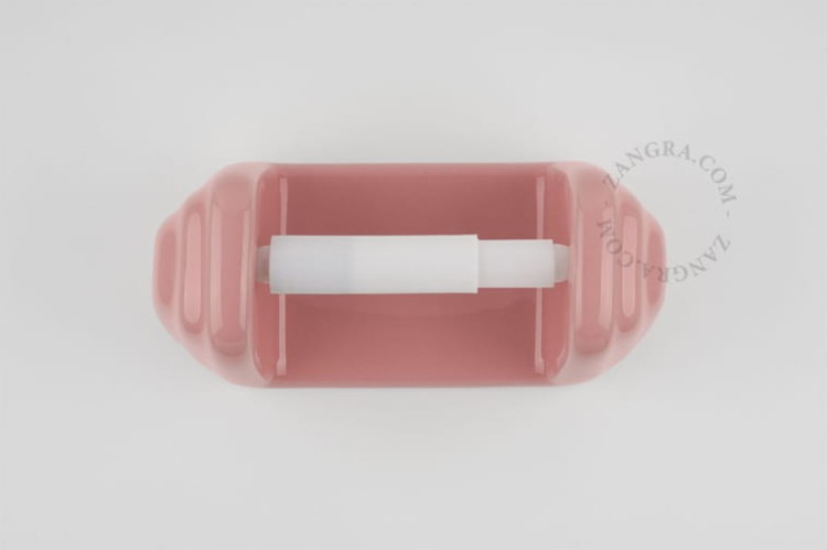 Keramik-Toilettenpapierhalter rosa bathroom.003.p - Zangra