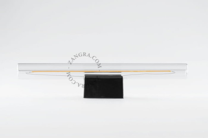 Lampa STICK czarna porcelana, szkło 50 - Zangra