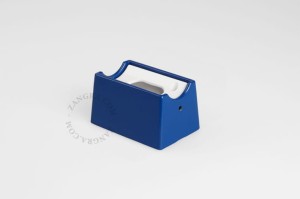 Niebieska lampa ścienno-sufitowa z żarówką S14d, 50cm - Zangra