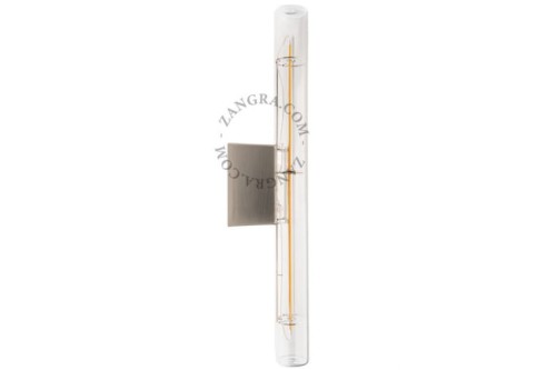 Lampa STICK szkło chrom + żarówka LED 50 cm - Zangra
