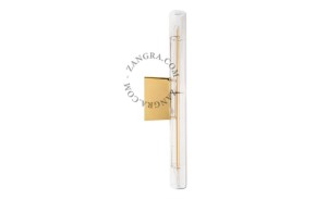 Lampa STICK złota podstawa + żarówka szkło 30 cm - Zangra