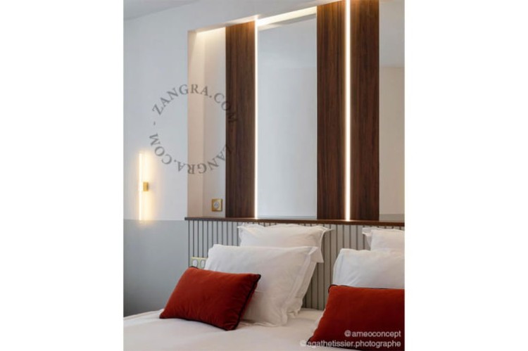 Lampa STICK złota podstawa + żarówka szkło 30 cm - Zangra