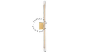 Lampa STICK złota podstawa + żarówka szkło 50 cm - Zangra