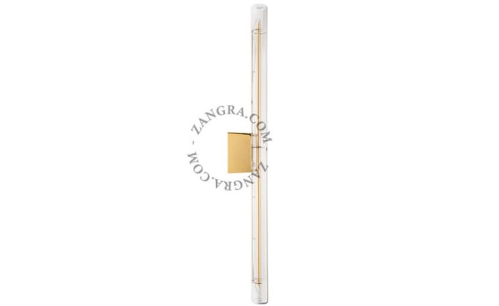 Lampa STICK złota podstawa + żarówka szkło 50 cm - Zangra
