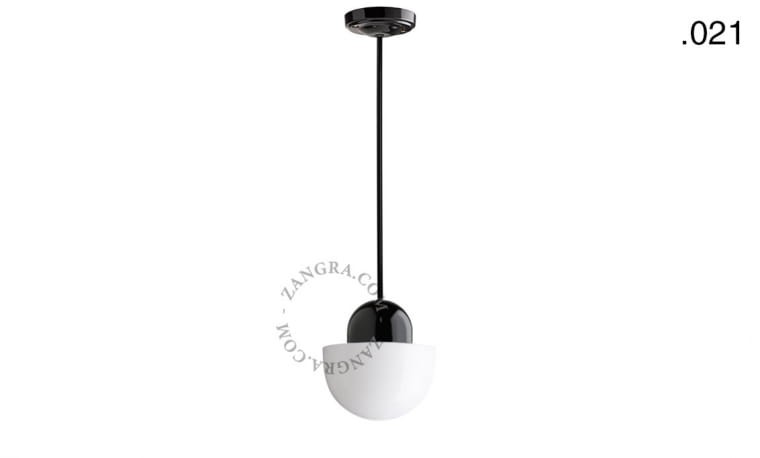 Lampa wisząca EGG 021 mosiężne usztywnienie przewodu- Zangra