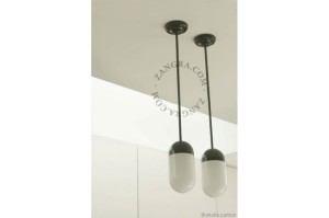 Lampa wisząca EGG 021 mosiężne usztywnienie przewodu- Zangra