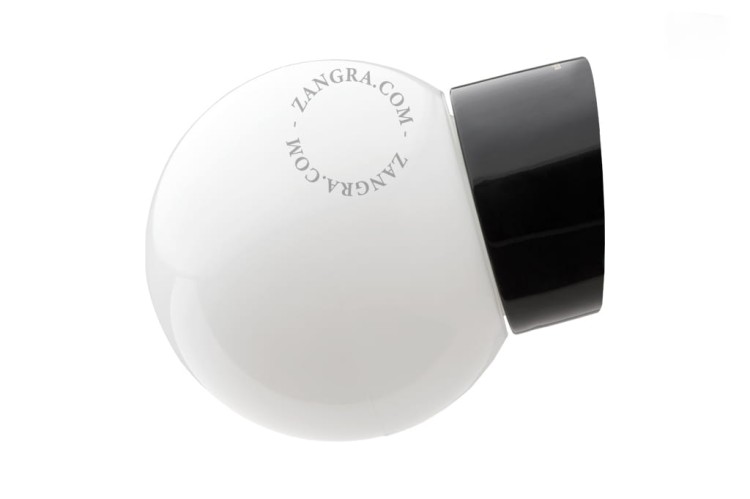 Lampa łazienkowa porcelanowa klosz 013 plastik opal - Zangra