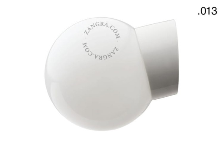 Lampa łazienkowa porcelanowa klosz 013 plastik opal - Zangra