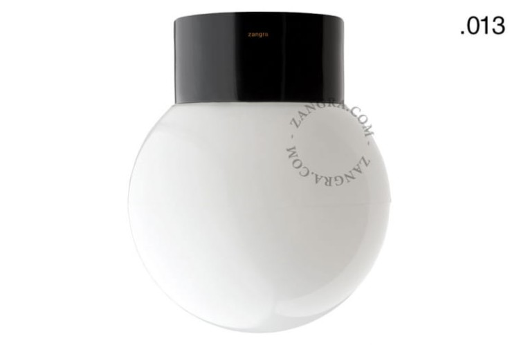 Lampa łazienkowa porcelanowa klosz 013 plastik opal  - Zangra