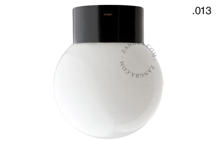 Lampa łazienkowa porcelanowa klosz 013 plastik opal  - Zangra
