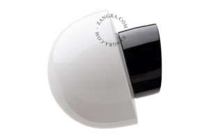 Kinkiet łazienkowy porcelanowy 021 czarny - Zangra