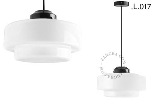 Lampa sufitowa z mosiądzu i szkła L.017 -Zangra