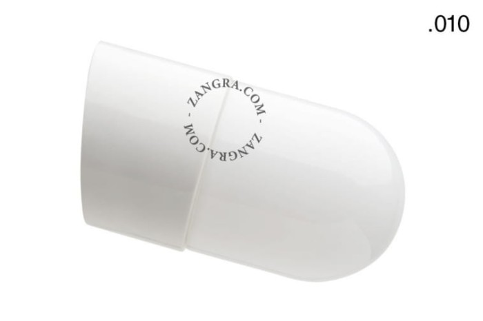 Wodoodporna lampa ścienna 010 szkło opal - Zangra