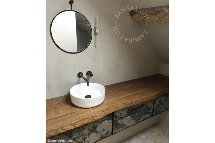 Lampa STICK biały szkło + żarówka LED 30 cm - Zangra