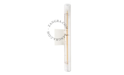 Lampa STICK biały szkło + żarówka LED 30 cm - Zangra