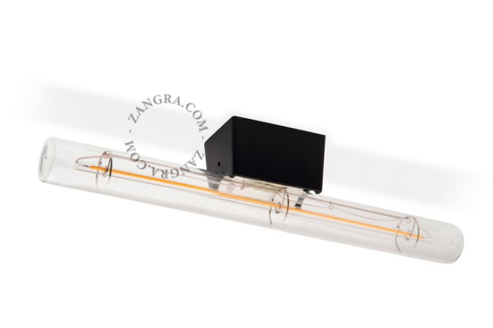 Lampa STICK czarny szkło + żarówka LED 30 cm - Zangra