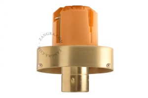 Lampa ze szkła i mosiądzu L.002- Zangra