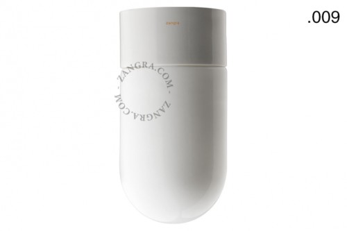 Lampa łazienkowa porcelanowa klosz 009 szkło opalowe - Zangra