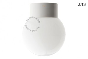 Lampa łazienkowa porcelanowa klosz 013 plastik opal  - Zangra