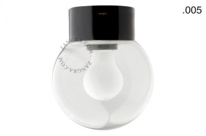 Lampa łazienkowa porcelanowa  klosz 005 przezroczyste szkło. - Zangra