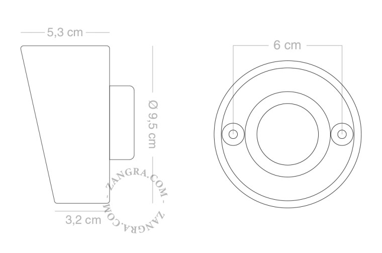 Lampa łazienkowa porcelanowa klosz 004 przezroczyste szkło. - Zangra