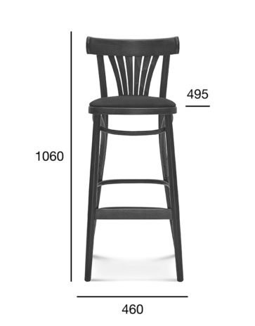 Stołek barowy FAN BST-788 - Fameg- nietapicerowany