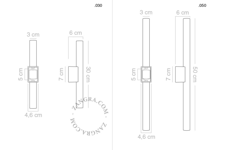 Żółta lampa ścienno-sufitowa z przezroczystą żarówką S14D, 50 cm - Zangra
