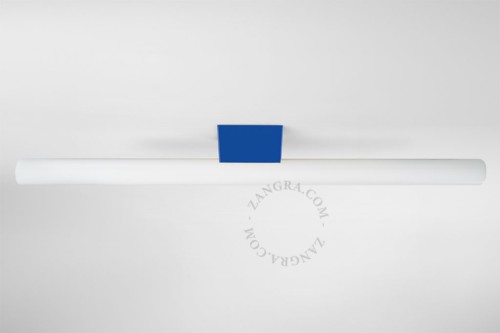 Niebieska lampa ścienno-sufitowa z żarówką S14d, 50cm - Zangra