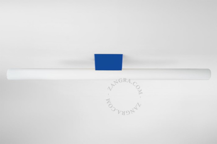 Niebieska lampa ścienno-sufitowa z żarówką S14d, 50cm - Zangra