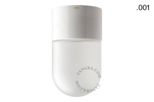 Lampa porcelanowa biała 001 matowe szkło - Zangra