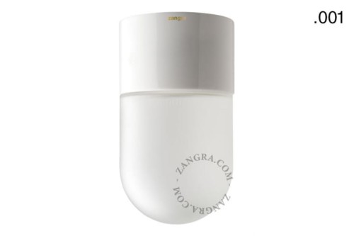 Lampa porcelanowa biała 001 matowe szkło - Zangra