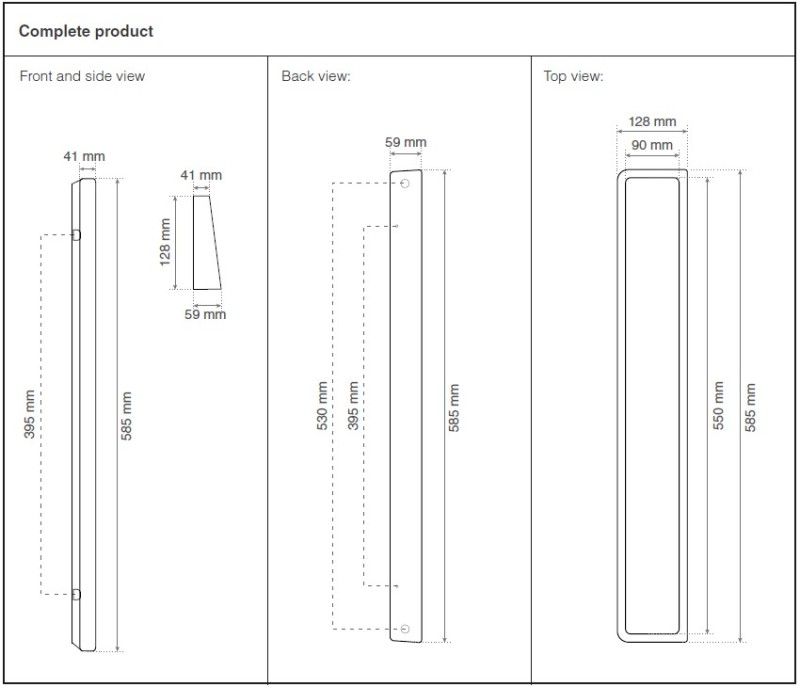 biała porcelanowa półka łazienkowa- biała