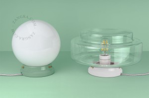 Biała porcelanowa lampa stołowa lub ścienna CEDRIC L.001 - Zangra