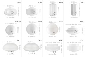 Biała porcelanowa lampa stołowa lub ścienna CEDRIC L.001 - Zangra