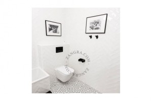 Ceramiczny uchwyt na papier toaletowy czarny bathroom.003.p - Zangra