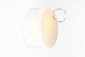 Wodoodporna lampa ścienna  biała DANA 18 cm - Zangra